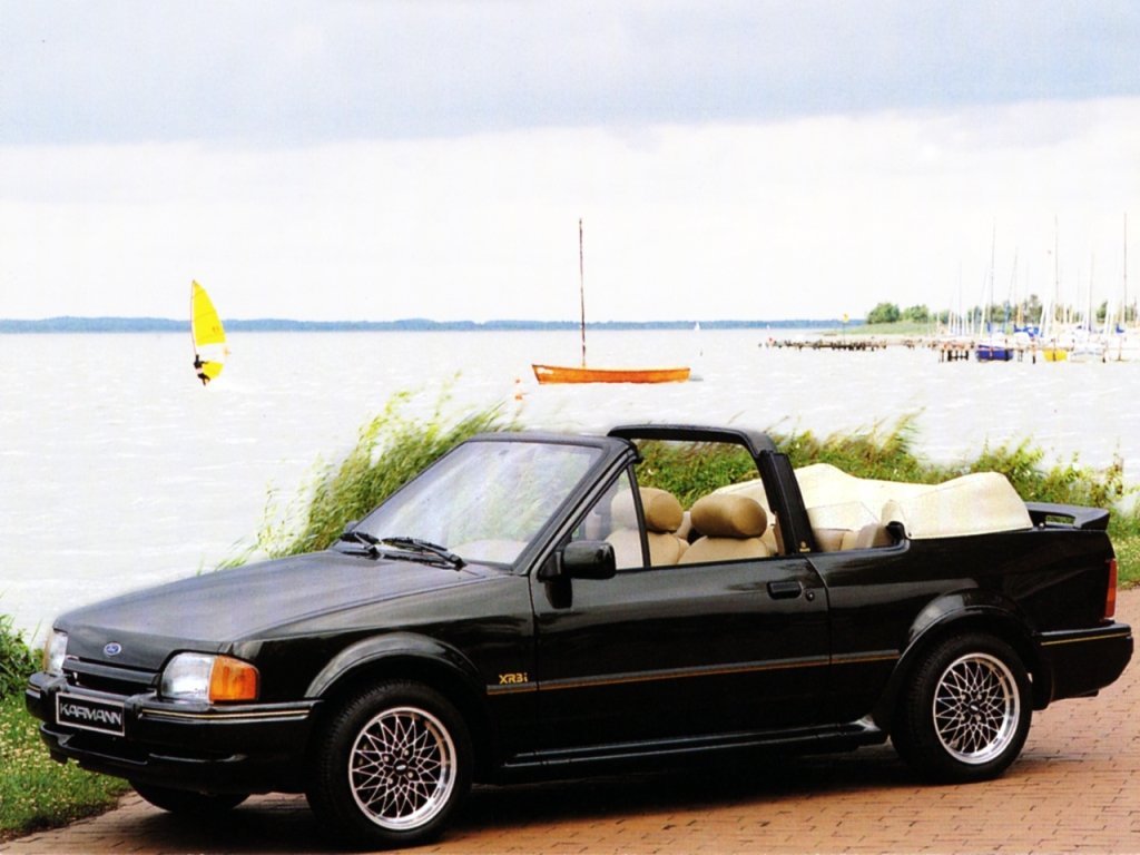 кабриолет Ford Escort 1985 - 1990г выпуска модификация 1.4 MT (73 л.с.)