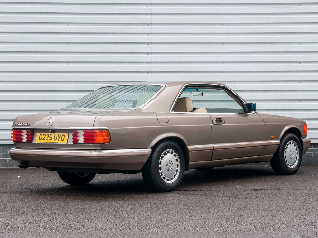 купе Mercedes-Benz S-klasse 1985 - 1991г выпуска модификация 5.5 AT (242 л.с.)