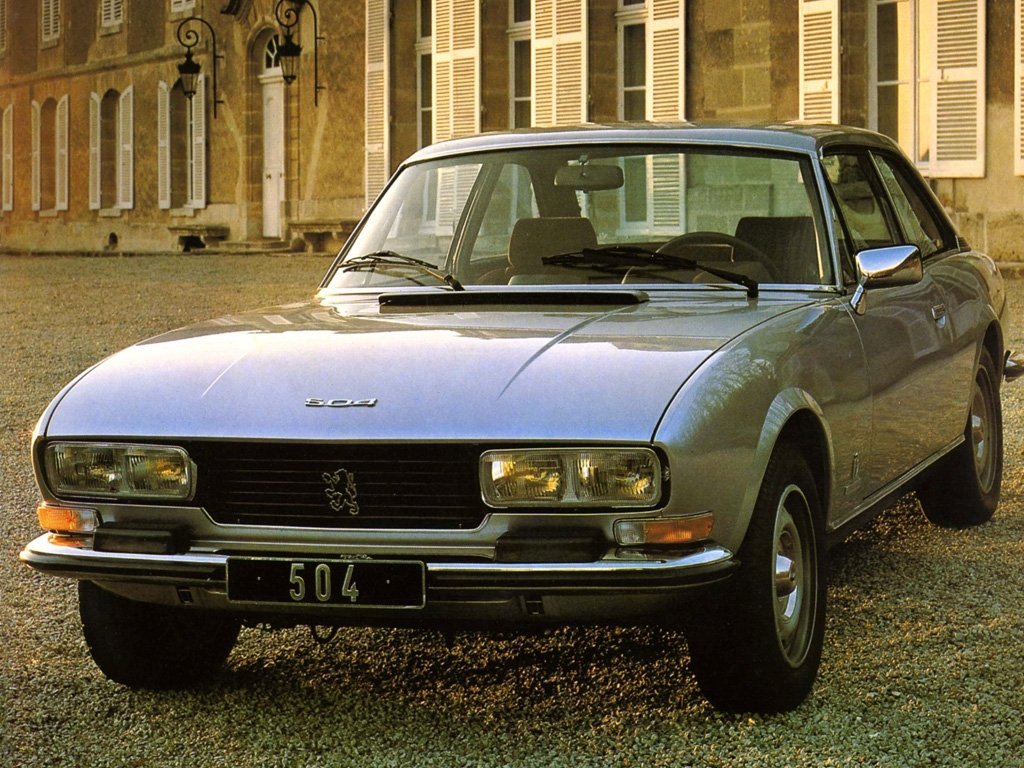купе Peugeot 504 1968 - 1989г выпуска модификация 2.0 AT (106 л.с.)