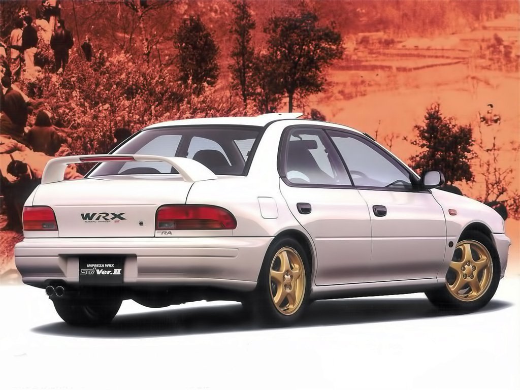 седан Subaru Impreza WRX 1992 - 2000г выпуска модификация 2.0 MT (211 л.с.) 4×4