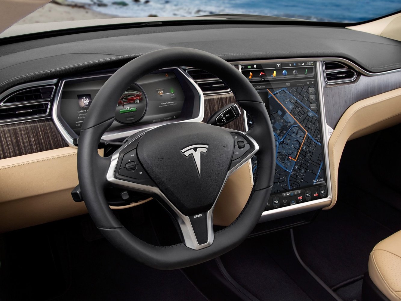 хэтчбек 5 дв. Tesla Model S 2012 - 2016г выпуска модификация Комплектация
