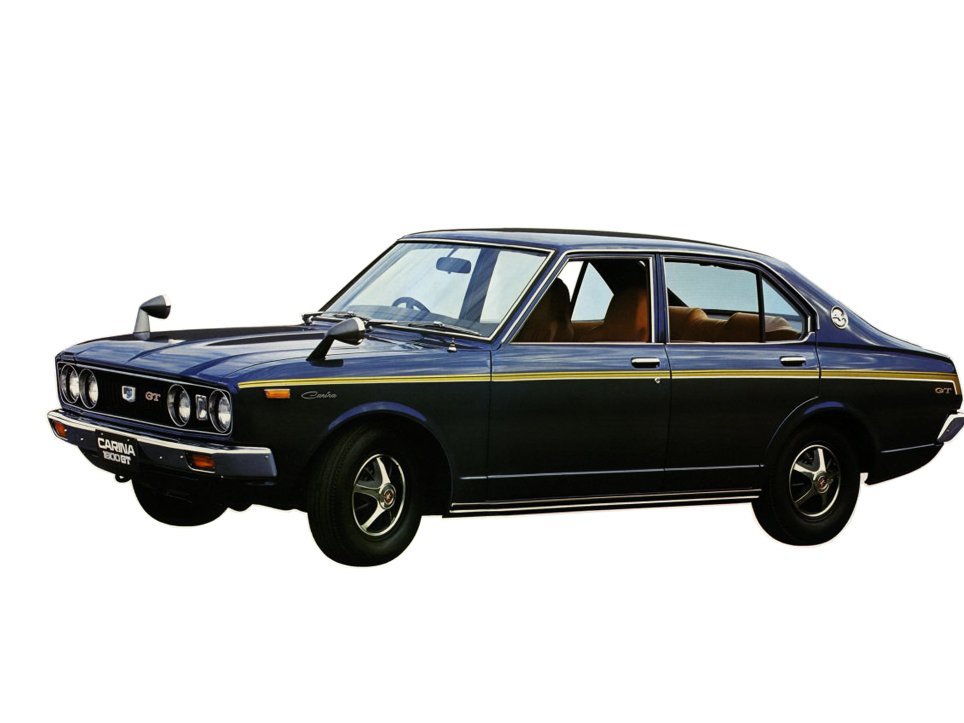 седан Toyota Carina 1970 - 1977г выпуска модификация 1.6 MT (73 л.с.)