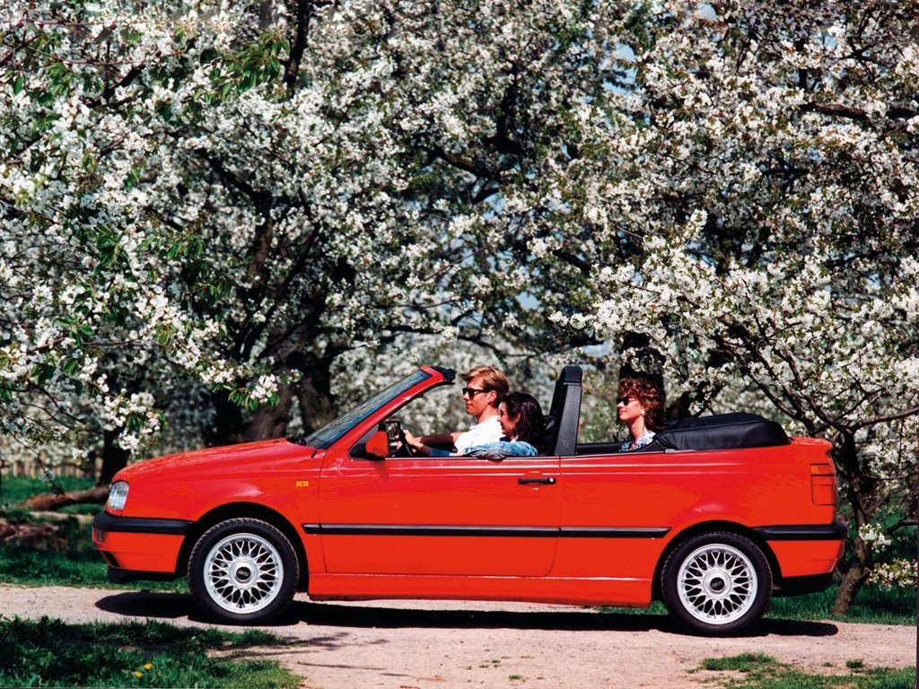кабриолет Volkswagen Golf 1991 - 1997г выпуска модификация 1.6 AT (101 л.с.)